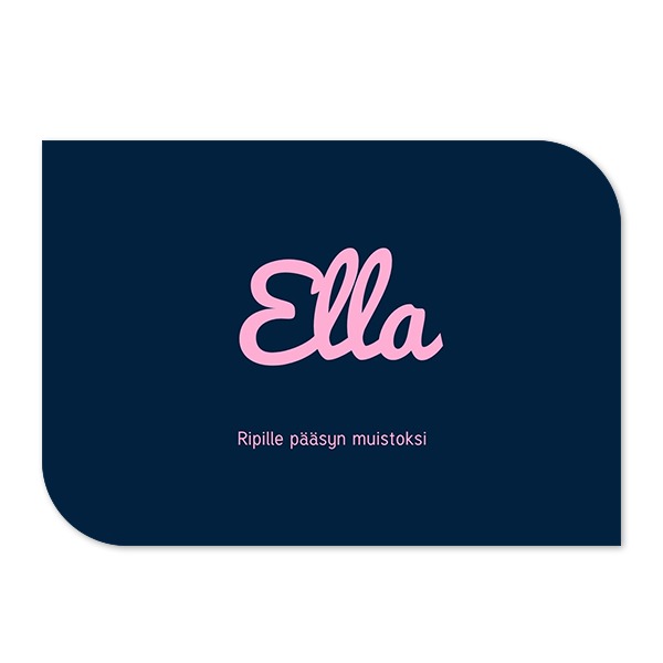 Klassinen kuvakortti siiven muotoinen vaaka 14,3 x 10 cm