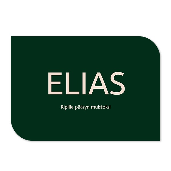 Klassinen kuvakortti siiven muotoinen vaaka 14,3 x 10 cm