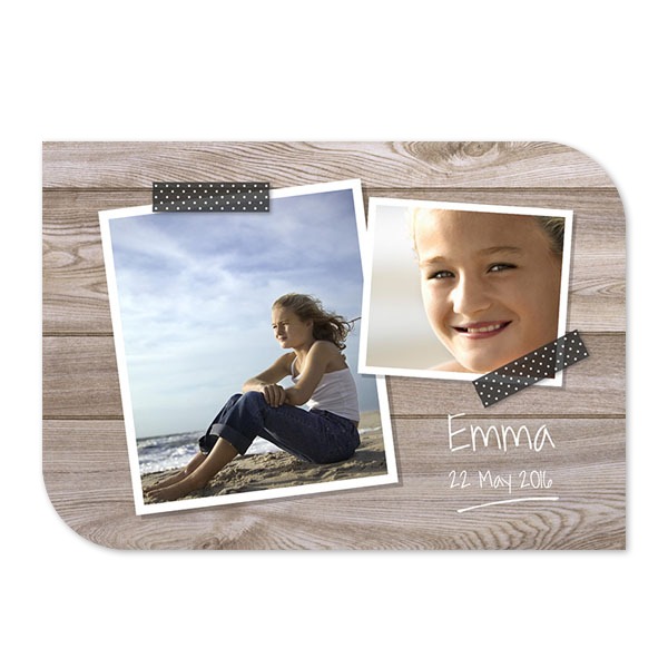 Single Card Half Rounded Horizontal 14,3 x 10 cm