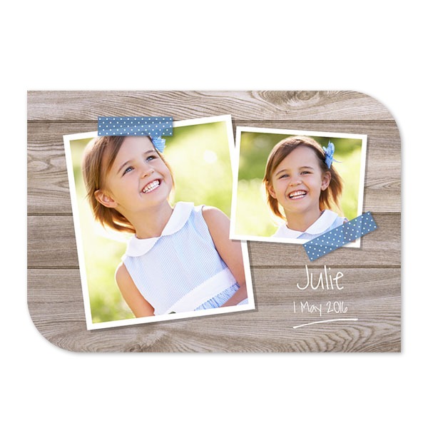 Single Card Half Rounded Horizontal 14,3 x 10 cm