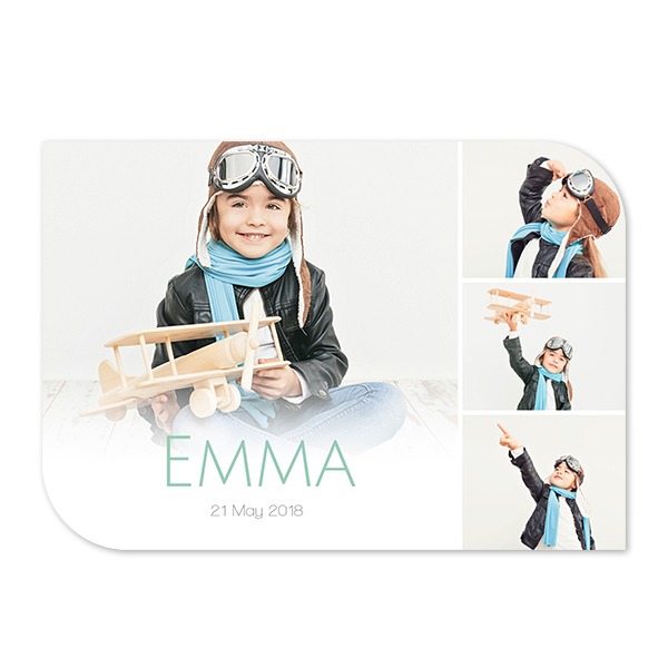 Grusskarte - Halbrunde Ecken Querformat 14,3 x 10 cm Grusskarte - Halbrunde Ecken Querformat 14,3 x 10 cm