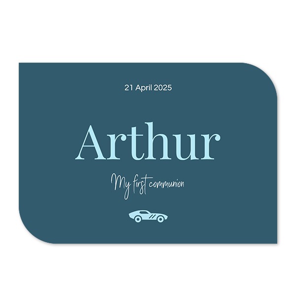 Single Card Half Rounded Horizontal 14,3 x 10 cm