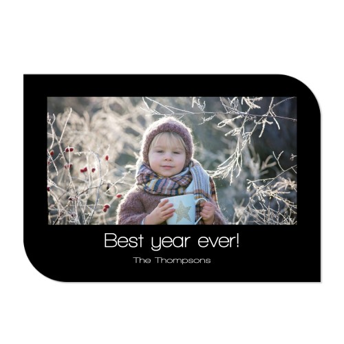 Grusskarte - Halbrunde Ecken Querformat 14,3 x 10 cm