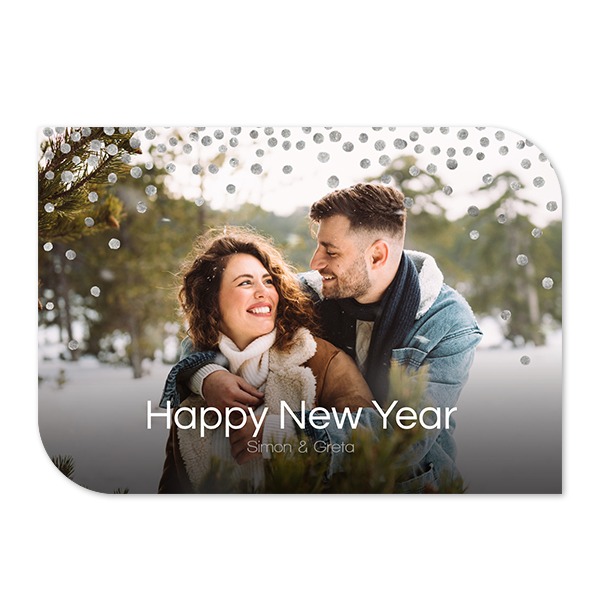 Enkle fotokort halvrundet landskap 14,3 x 10 cm