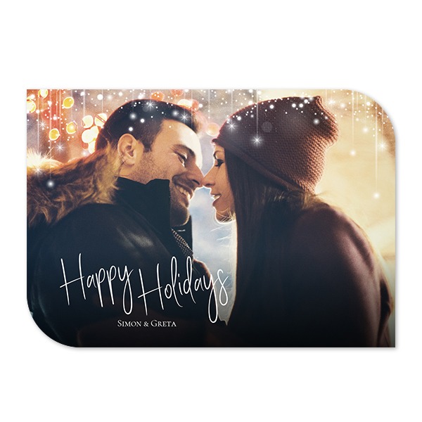 Faire-part 1 volet Bords ronds diagonale paysage 14,3 x 10 cm Faire-part 1 volet Bords ronds diagonale paysage 14,3 x 10 cm