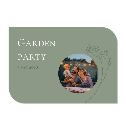 Enkla Fotokort vinge liggande 14,3 x 10 cm