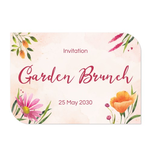 Single Card Half Rounded Horizontal 14,3 x 10 cm Single Card Half Rounded Horizontal 14,3 x 10 cm