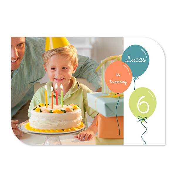 Enkla Fotokort vinge liggande 14,3 x 10 cm