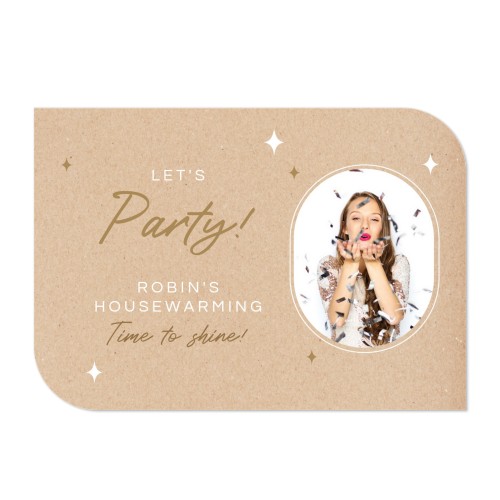 Grusskarte - Halbrunde Ecken Querformat 14,3 x 10 cm