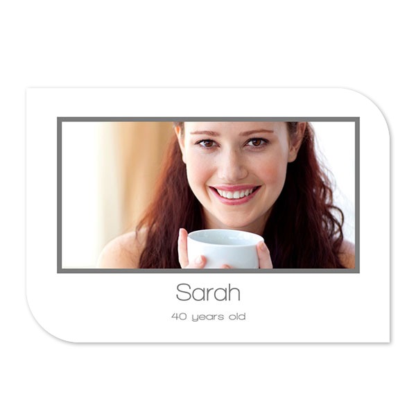 Single Card Half Rounded Horizontal 14,3 x 10 cm