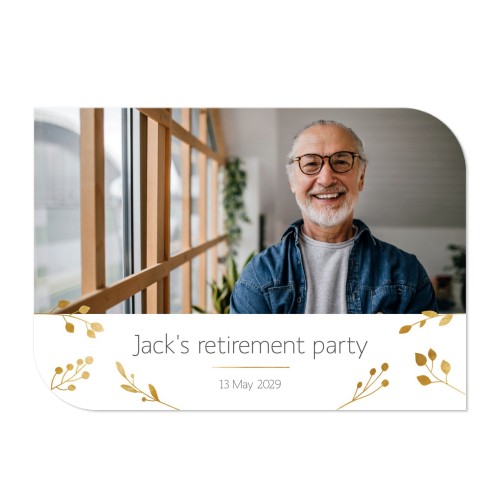 Single Card Half Rounded Horizontal 14,3 x 10 cm