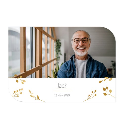 Single Card Half Rounded Horizontal 14,3 x 10 cm