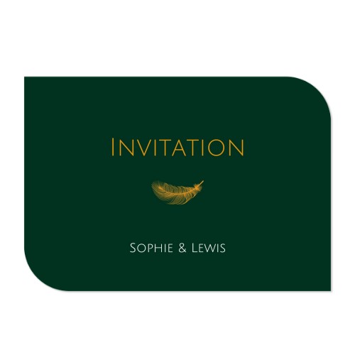 Enkle fotokort halvrundet landskap 14,3 x 10 cm