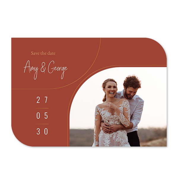 Single Card Half Rounded Horizontal 14,3 x 10 cm