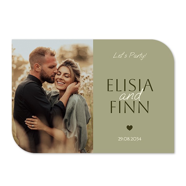 Fotokaart vleugel liggend 14,3 x 10 cm