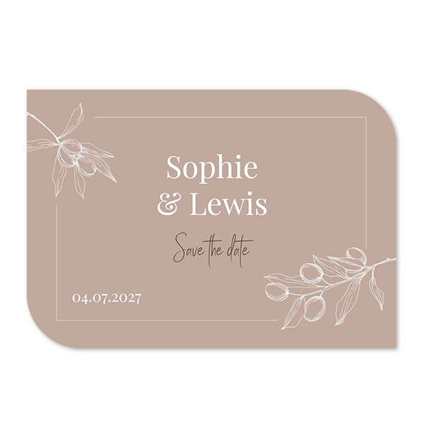 Single Card Half Rounded Horizontal 14,3 x 10 cm