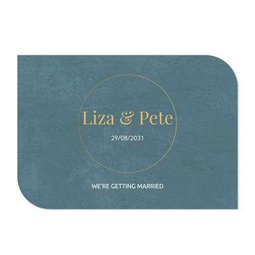 Single Card Half Rounded Horizontal 14,3 x 10 cm