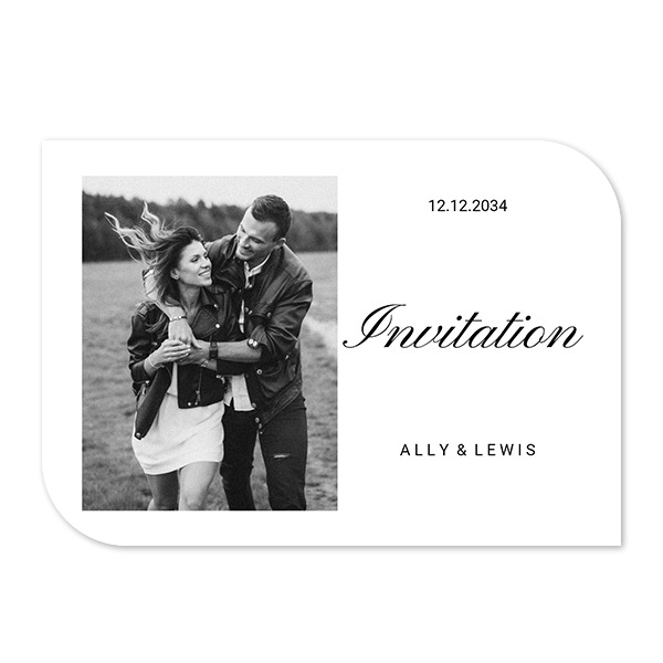 Single Card Half Rounded Horizontal 14,3 x 10 cm Single Card Half Rounded Horizontal 14,3 x 10 cm