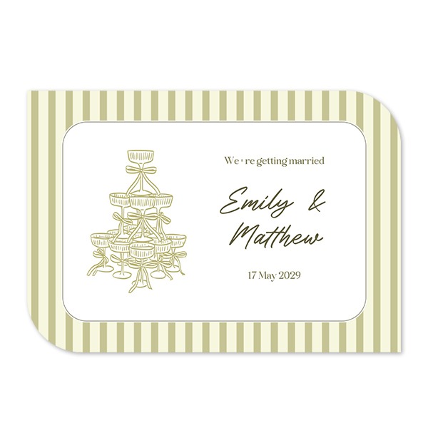 Enkle fotokort halvrundet landskap 14,3 x 10 cm