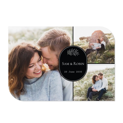 Klassinen kuvakortti siiven muotoinen vaaka 14,3 x 10 cm