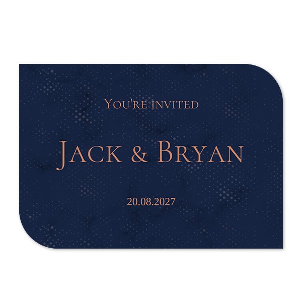 Grusskarte - Halbrunde Ecken Querformat 14,3 x 10 cm Grusskarte - Halbrunde Ecken Querformat 14,3 x 10 cm