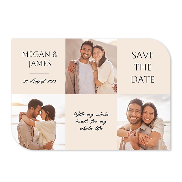 Single Card Half Rounded Horizontal 14,3 x 10 cm