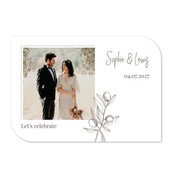 Single Card Half Rounded Horizontal 14,3 x 10 cm Single Card Half Rounded Horizontal 14,3 x 10 cm