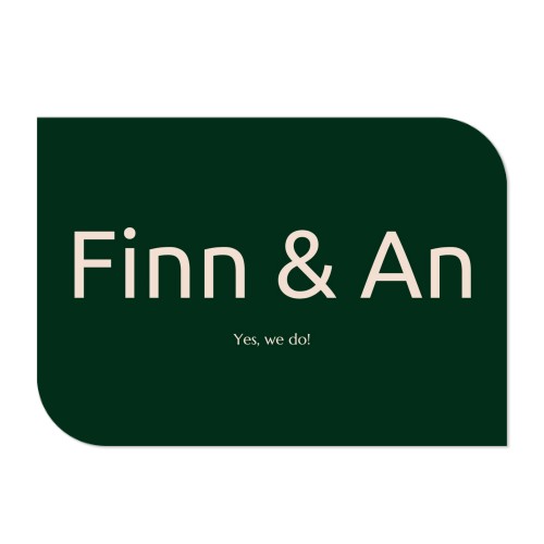 Single Card Half Rounded Horizontal 14,3 x 10 cm