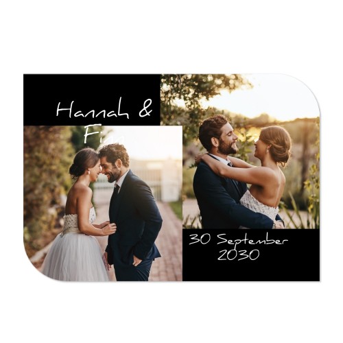 Single Card Half Rounded Horizontal 14,3 x 10 cm