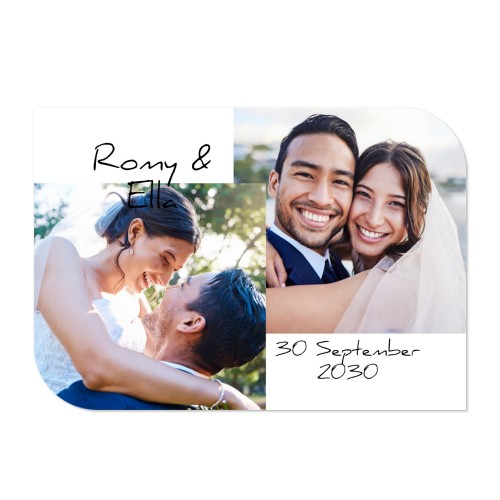 Single Card Half Rounded Horizontal 14,3 x 10 cm