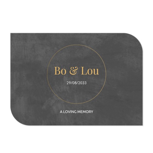 Single Card Half Rounded Horizontal 14,3 x 10 cm