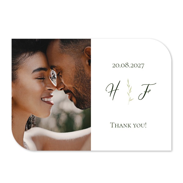 Single Card Half Rounded Horizontal 14,3 x 10 cm