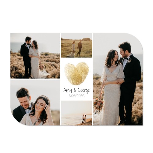 Fotokaart vleugel liggend 14,3 x 10 cm