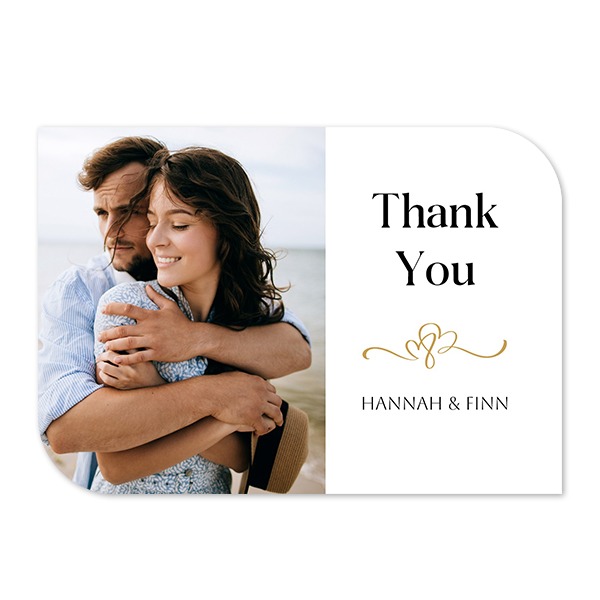 Single Card Half Rounded Horizontal 14,3 x 10 cm