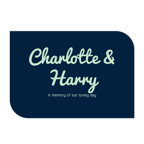 Single Card Half Rounded Horizontal 14,3 x 10 cm