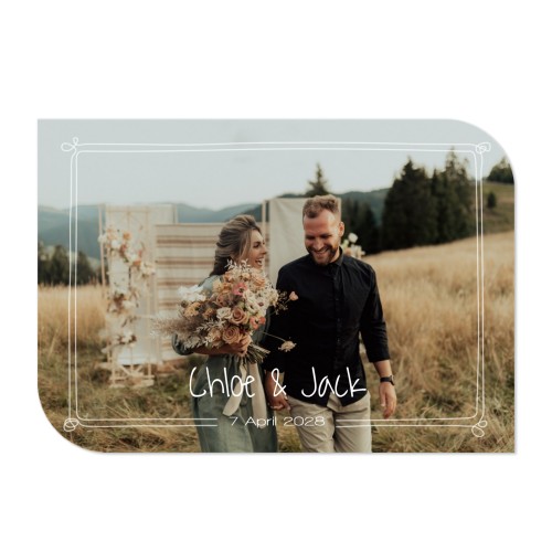 Single Card Half Rounded Horizontal 14,3 x 10 cm