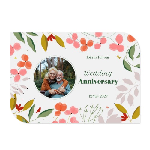 Enkle Fotokort halvrundet liggende 14,3 x 10 cm