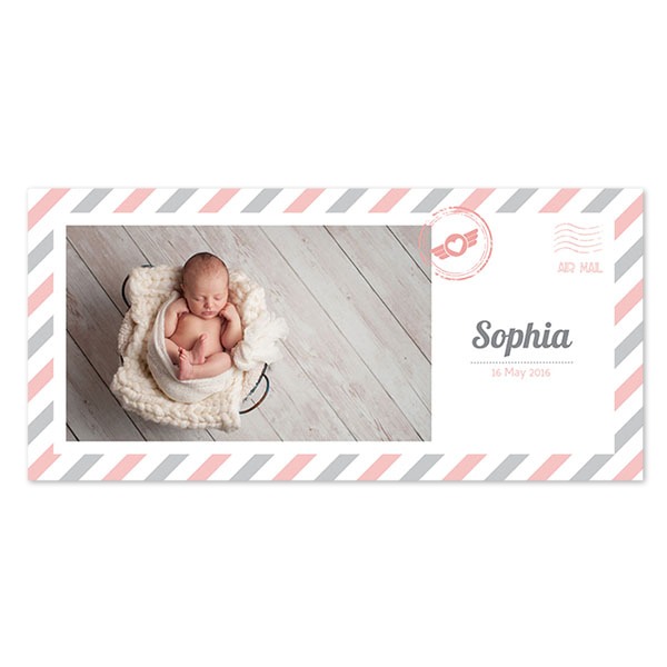 Faire-part 1 volet Pano paysage 19,6 x 9,3 cm