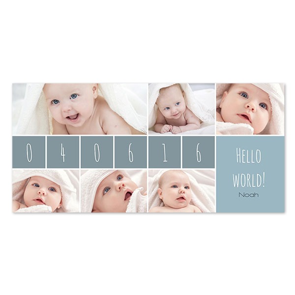 Faire-part 1 volet Pano paysage 19,6 x 9,3 cm