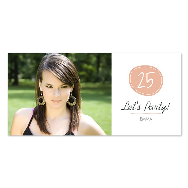 Faire-part 1 volet Pano paysage 19,6 x 9,3 cm