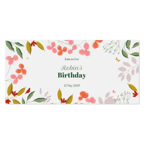 Faire-part 1 volet Pano paysage 19,6 x 9,3 cm