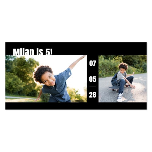 Enkle Fotokort Pano Liggende 19,6 x 9,3 cm