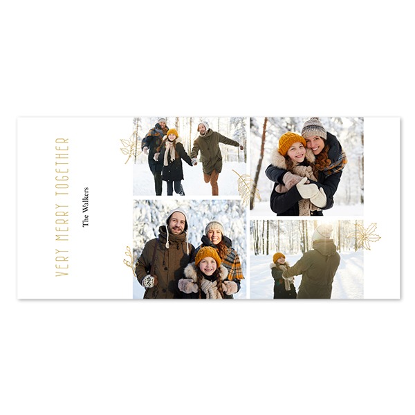 Faire-part 1 volet Pano paysage 19,6 x 9,3 cm