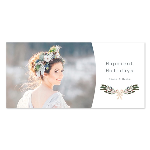 Faire-part 1 volet Pano paysage 19,6 x 9,3 cm