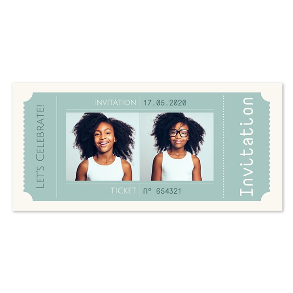 Faire-part 1 volet Pano paysage 19,6 x 9,3 cm