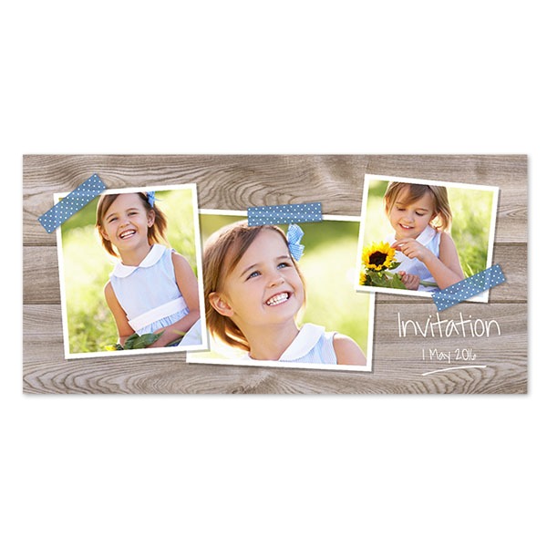 Faire-part 1 volet Pano paysage 19,6 x 9,3 cm