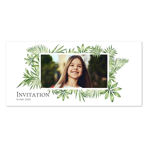 Faire-part 1 volet Pano paysage 19,6 x 9,3 cm