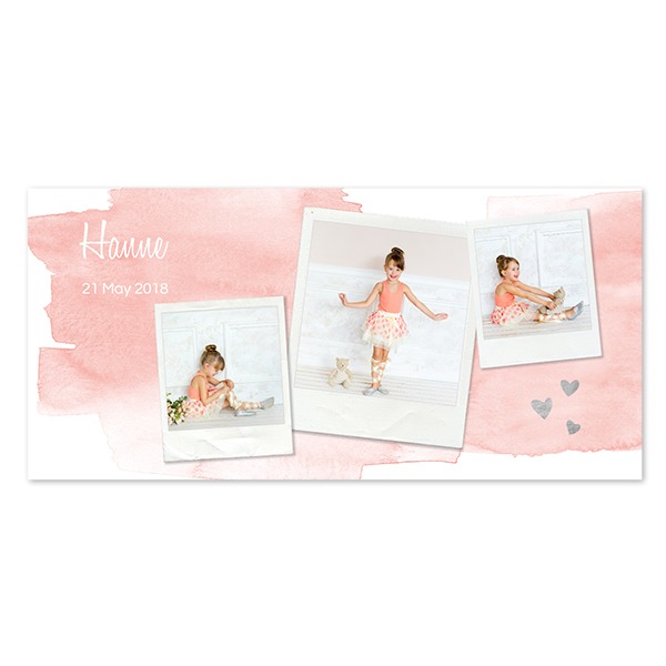 Faire-part 1 volet Pano paysage 19,6 x 9,3 cm