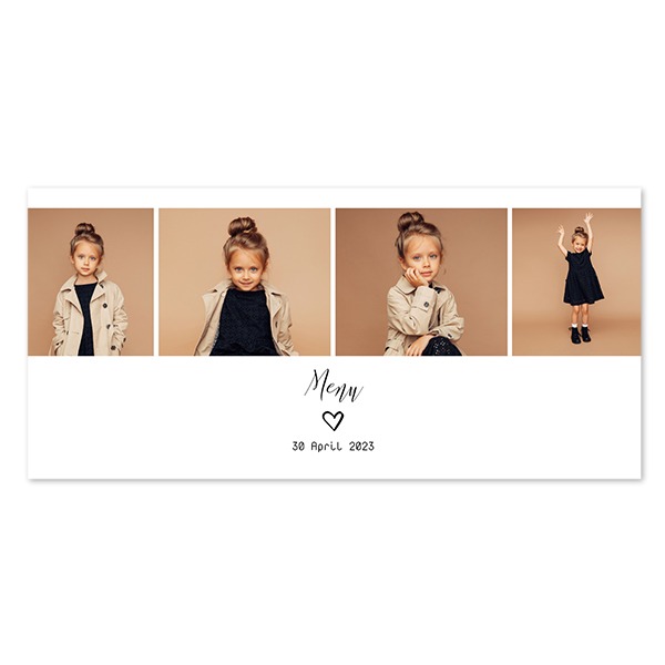 Faire-part 1 volet Pano paysage 19,6 x 9,3 cm