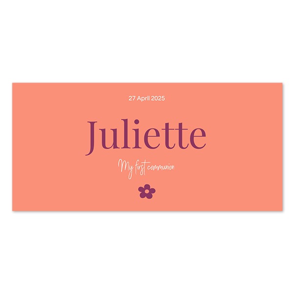 Faire-part 1 volet Pano paysage 19,6 x 9,3 cm